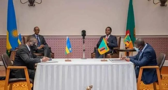 Rwanda and Zambia sign 7 MoUs to further enhance ties and integration